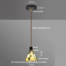 Helnys Tiffany Glass LED Pendant Lamp for Kitchen Dining Room Nordic Modern Home Lighting