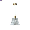 Helnys Brass LED Pendant Light with Clear Glass Shade