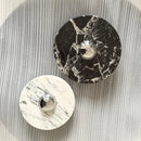 Helnys Round Bulgari Stone LED Wall Lamp Bedside Lighting