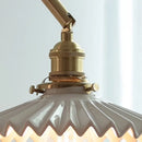 Helnys Nordic Modern Walnut Wood LED Wall Lamp with Rotatable Ceramic Copper Switch