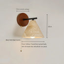 Helnys LED Wall Lamp in Walnut Yellow Travertine for Stair Living Room Lighting