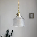 Helnys Modern Glass LED Pendant Light Fixture for Home Decor