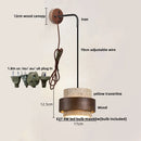 Nordic Copper LED Wall Light by Helnys - Modern Design with Pull Chain Switch