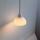 Helnys White Glass LED Pendant Light for Home Decor, Modern Hanging Lamparas Colgantes
