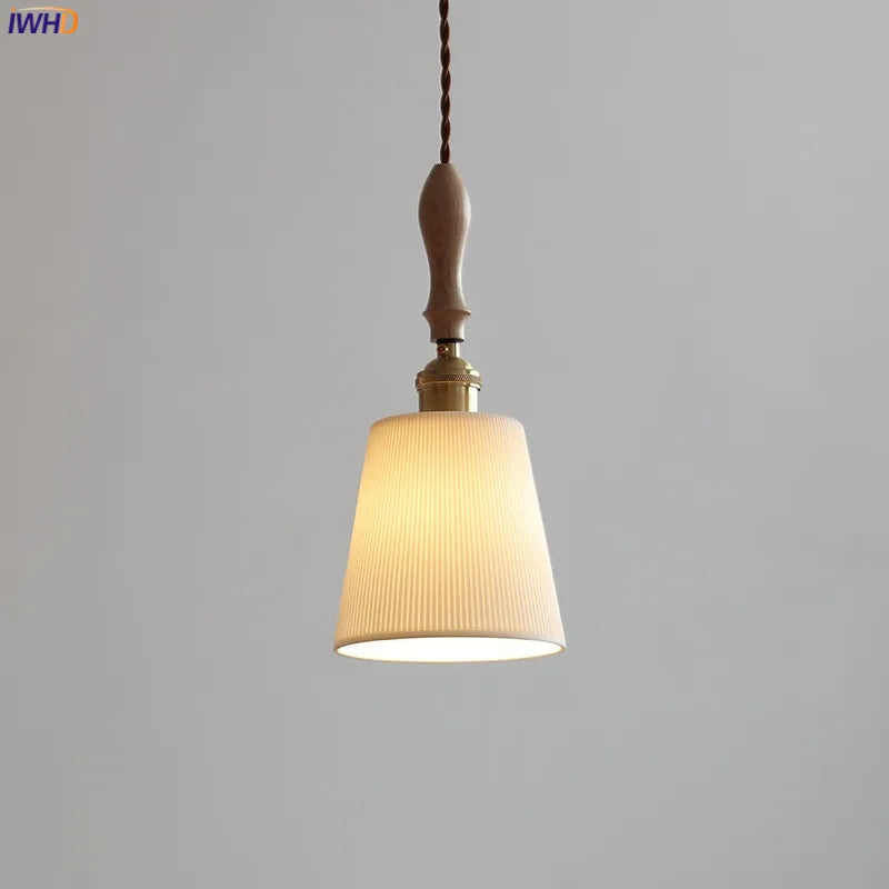 Helnys Ceramic Flower Pendant Lights - French Style Home Decor Luminaria