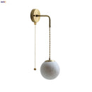 Helnys Moon ABS LED Wall Light Fixture Adjustable Nordic Modern Bedside Lamp