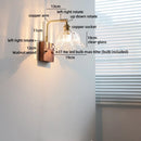 Helnys Clear Glass LED Wall Light Fixture for Modern Nordic Design