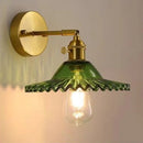 Helnys Nordic LED Wall Sconce with Pull Chain Switch & Glass Stair Light Fixtures