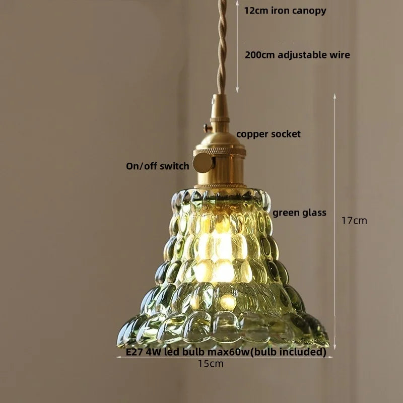 Nordic Modern Helnys LED Pendant Light Fixture with Adjustable Wire & Knob Switch