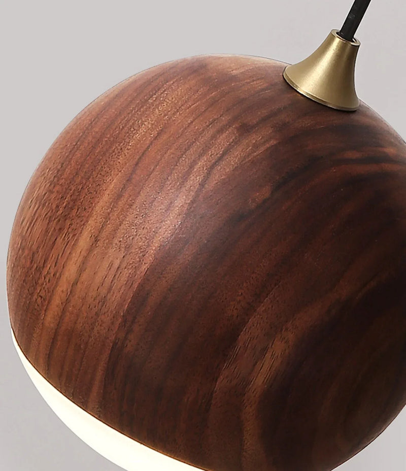 Helnys Nordic Wood LED Wall Sconce Bedroom Lamparas, Adjustable Acrylic Bedside Light