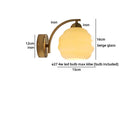 Helnys Gold Brass Resin LED Wall Light Fixture Wood Base Stair Decor Art Lamp