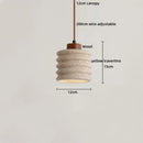 Helnys Glass Ball LED Pendant Lamp, Yellow Travertine Industrial Vintage Hanging Luminaria