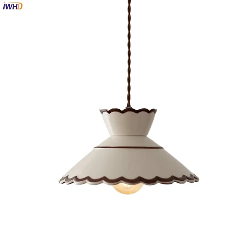 Helnys Ceramic Pendant Lamp LED Hanglamp For Home Decor Dinning Living Room E27