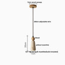 Helnys Yellow Cave Stone LED Hanging Light - Wabi Sabi Nordic Pendant Lamp