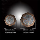 Helnys Rustic Frosted Glass Outdoor Ceiling Light Flush Lamp Europe Style IP Rate Fixture