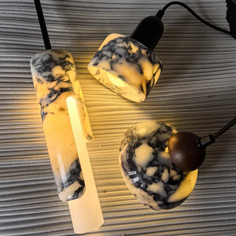 Helnys Marble LED Pendant Lamp Modern Nordic Glass Hanging Lights
