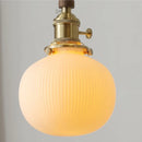 Helnys Ceramic LED Pendant Lamp Walnut Wood Modern Hanging Light Fixtures