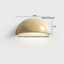 Helnys Wabi Sabi LED Wall Sconce Yellow Travertine Stone Bedside Lamp