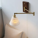 Helnys Modern Wall Lamp Sconce LED Left Right Rotate Copper Arm