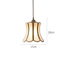 Helnys Nordic Glass LED Pendant Light Copper Hanging Lamp
