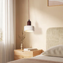 Helnys LED Pendant Lamp Yellow Travertine Stone Modern Hanging Lights