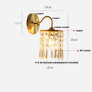 Helnys Conch Copper LED Wall Light Fixture with Pull Chain Switch