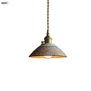 Helnys Ceramic Pendant Light with Knob Switch & LED Copper Finish