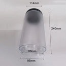 Helnys White Frosted Acrylic E27 Lamp Shade Replacement - Outdoor Lawn Post Lighting