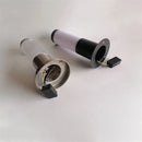 Helnys 12W LED Stainless Steel Garden Path Lights Set - Black Silver