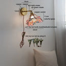 Helnys Glass LED Wall Sconce Switch Living Room Bedroom Kitchen Stair Light