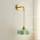 Helnys Milky Glass Copper LED Wall Sconce Nordic Modern Wandlamp