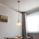 Helnys White Glass LED Pendant Lights - Modern Nordic Hanging Lamp