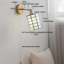 Helnys Round Glass LED Wall Lamps for Bedroom and Living Room