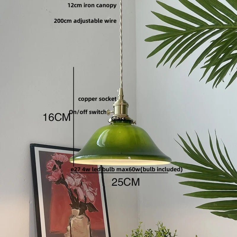 Helnys White Glass LED Pendant Light - Nordic Modern Hang Lamp for Home Decor