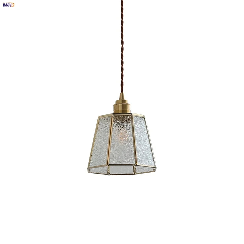 Helnys E27 Clear Glass LED Pendant Lights Nordic Modern Hanging Lamp