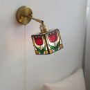 Helnys LED Glass Wall Lamps for Kids Bedroom, Nordic Design Mirror Light