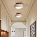 Helnys Natural Yellow Travertine Canopy LED Ceiling Light - Nordic Modern Design
