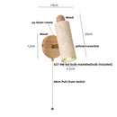 Helnys Travertine Stone LED Wall Sconce Up Down Rotatable Stair Light