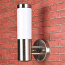 Helnys Stainless Steel Outdoor Wall Light with E27 LED, Waterproof Porch Lamp