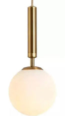 Helnys Nordic Copper Glass LED Pendant Light for Home Decor