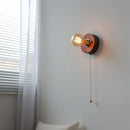 Helnys Nordic LED Wall Lamp Round Walnut Wood Kitchen Stair Light