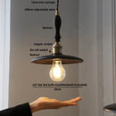 Nordic Modern LED Pendant Light with Wood and Glass Lampshade by Helnys