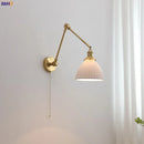 Helnys Copper Swing Arm LED Wall Sconce Up Down Nordic Modern Wandlamp
