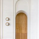 Helnys Round Wood Glass Ball LED Wall Sconces Bedroom Living Room Bathroom Lighting Fixtures