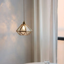 Helnys Glass Chandelier Pendant Light Fixture Modern LED Hanging Lamp