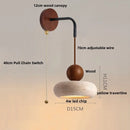 Helnys Nordic LED Wall Lights Wood Yellow Travertine Sconce Stair Light Fixtures