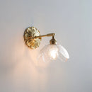 Helnys Clear Shell Glass LED Wall Sconce Up Down Light Europe Style Copper Wandlamp