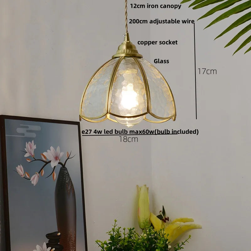 Helnys Nordic Glass LED Pendant Lamp Blue E27 Modern Hanging Light