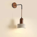 Helnys Adjustable LED Wall Sconce Stone Wood Nordic Modern Makeup Light Fixtures