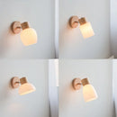 Helnys Glass Wall Lamp Sconce Bedroom Bathroom Light